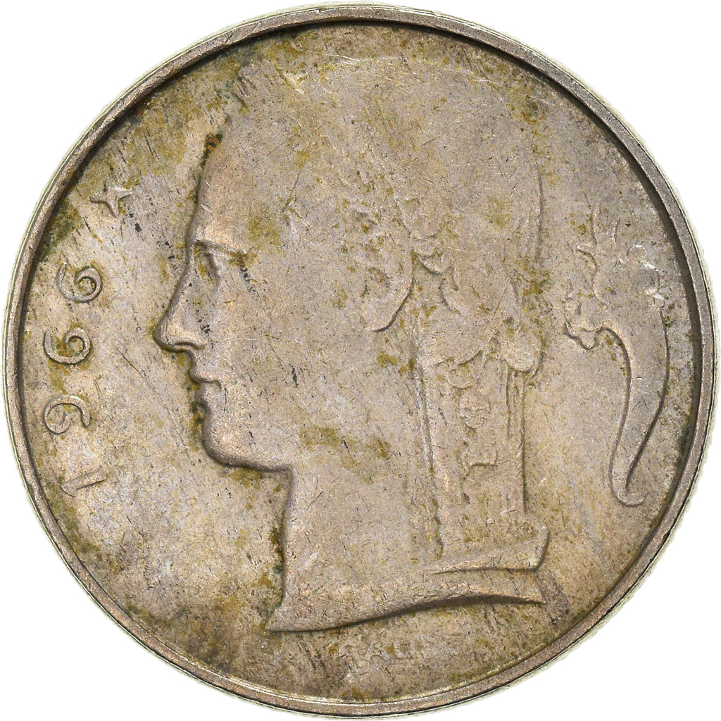 Coin, Belgium, 5 Francs, 5 Frank, 1966