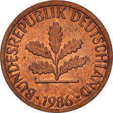 Moneda, ALEMANIA - REPÚBLICA FEDERAL, Pfennig, 1986