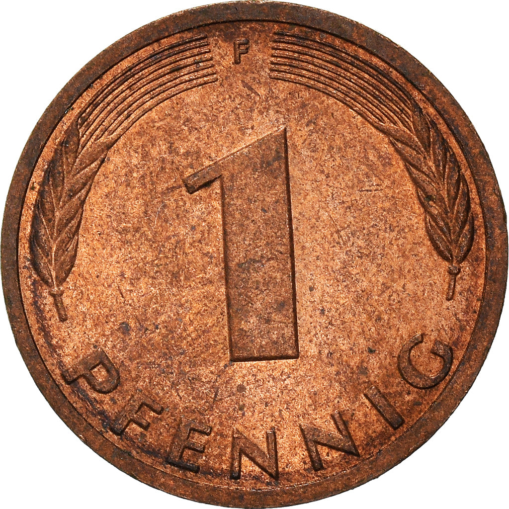 Münze, Bundesrepublik Deutschland, Pfennig, 1986
