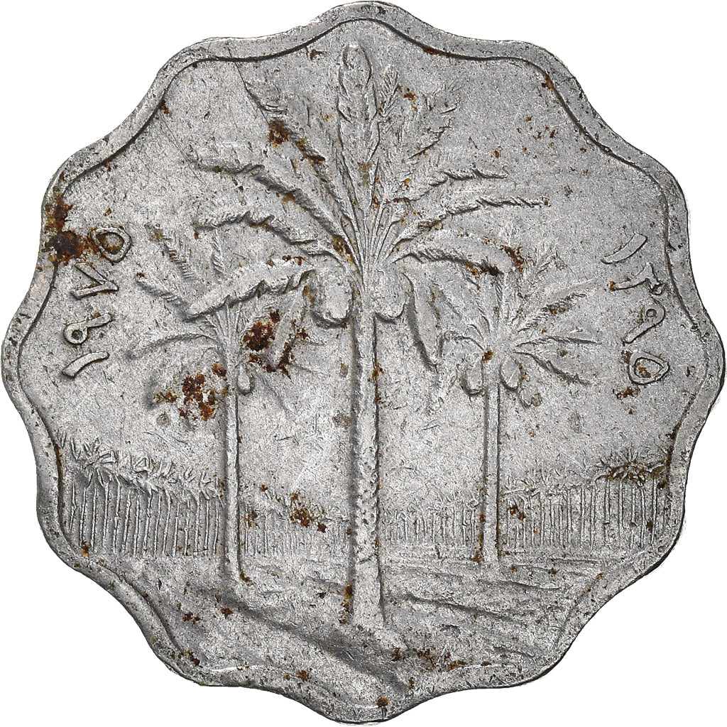 Münze, Irak, 5 Fils, 1975