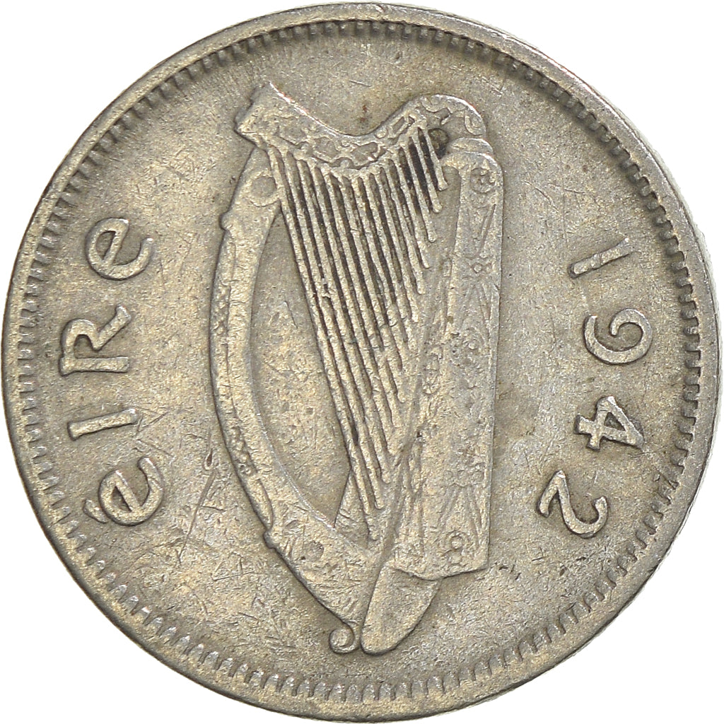 Münze, IRELAND REPUBLIC, 3 Pence, 1942