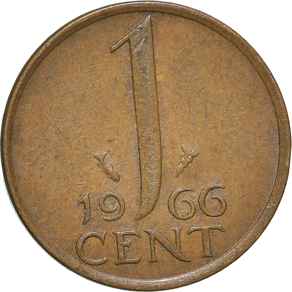 Munten, Nederland, Cent, 1966