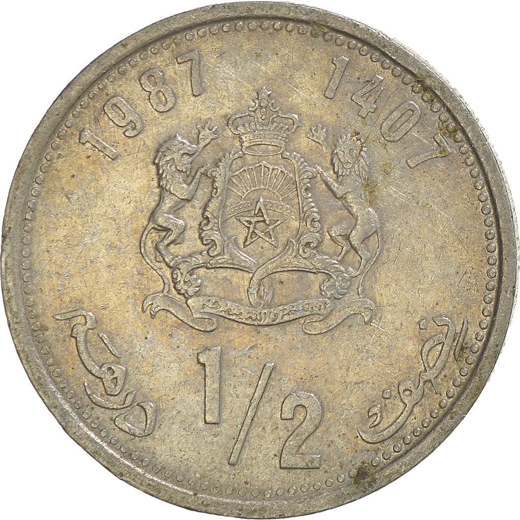 Moneta, Marocco, 1/2 Dirham