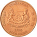 Münze, Singapur, Cent, 1994, Singapore Mint, VZ, Copper Plated Zinc, KM:98
