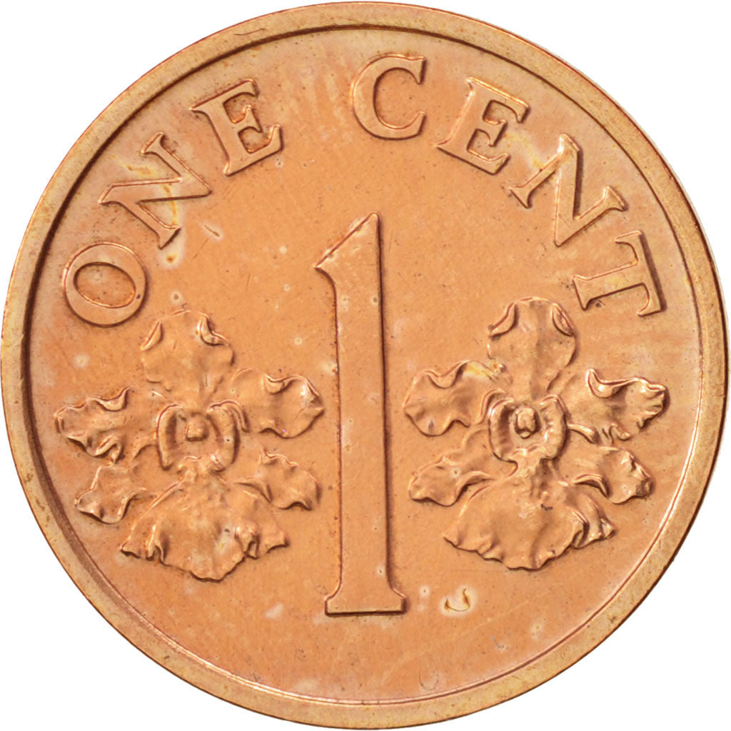 Münze, Singapur, Cent, 1994, Singapore Mint, VZ, Copper Plated Zinc, KM:98
