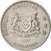 Moneda, Singapur, 20 Cents, 1997, Singapore Mint, MBC, Cobre - níquel, KM:101