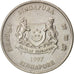 Coin, Singapore, 20 Cents, 1997, Singapore Mint, EF(40-45), Copper-nickel