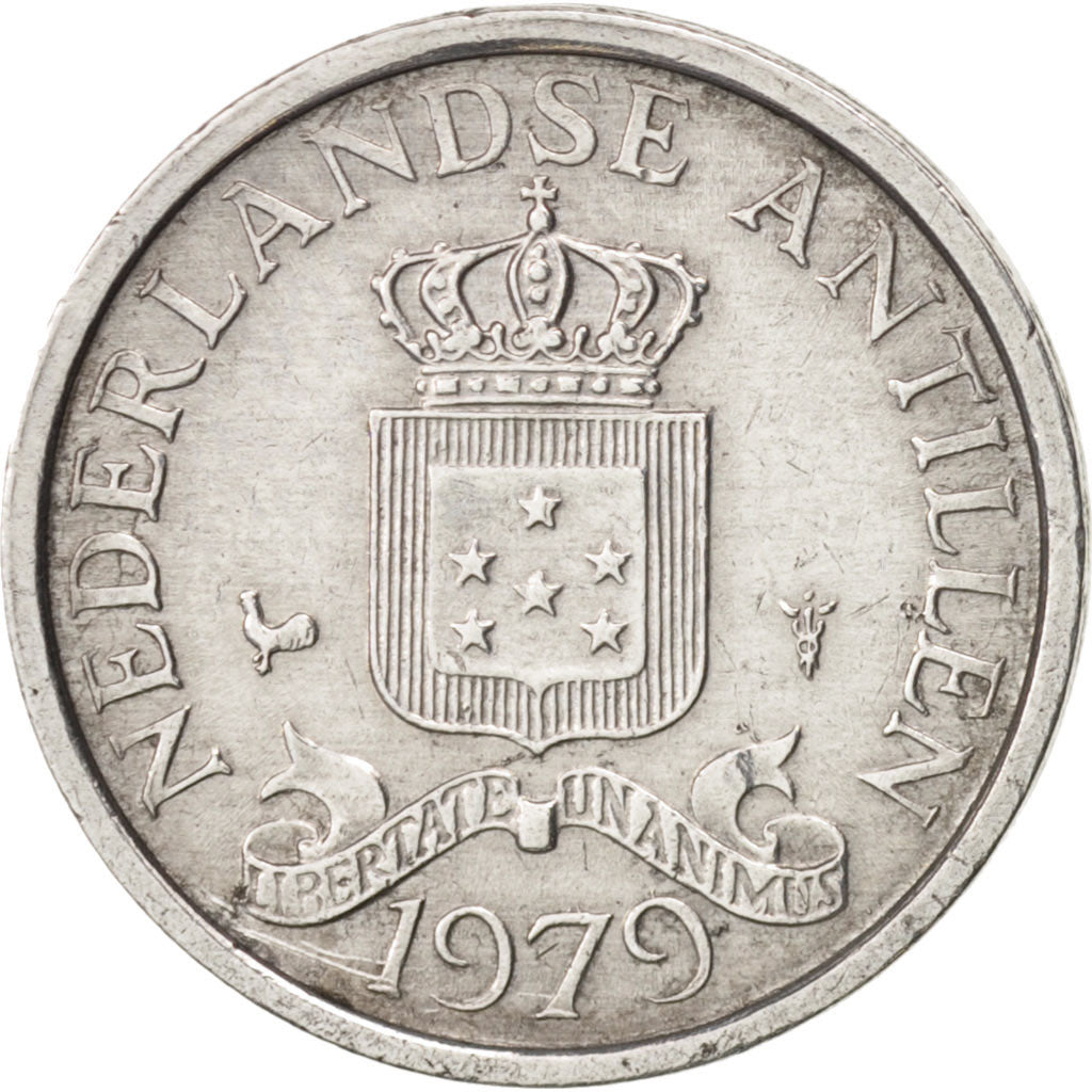 Coin, Netherlands Antilles, Juliana, Cent, 1979, EF(40-45), Aluminum, KM:8a