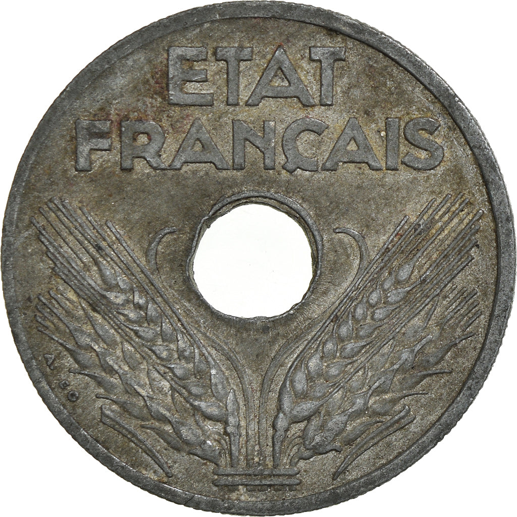 Monnaie, France, 20 Centimes, 1941