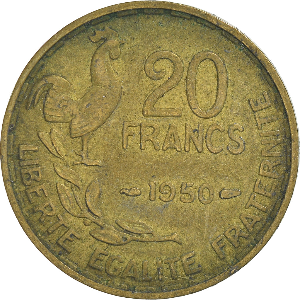 Munten, Frankrijk, 20 Francs, 1950
