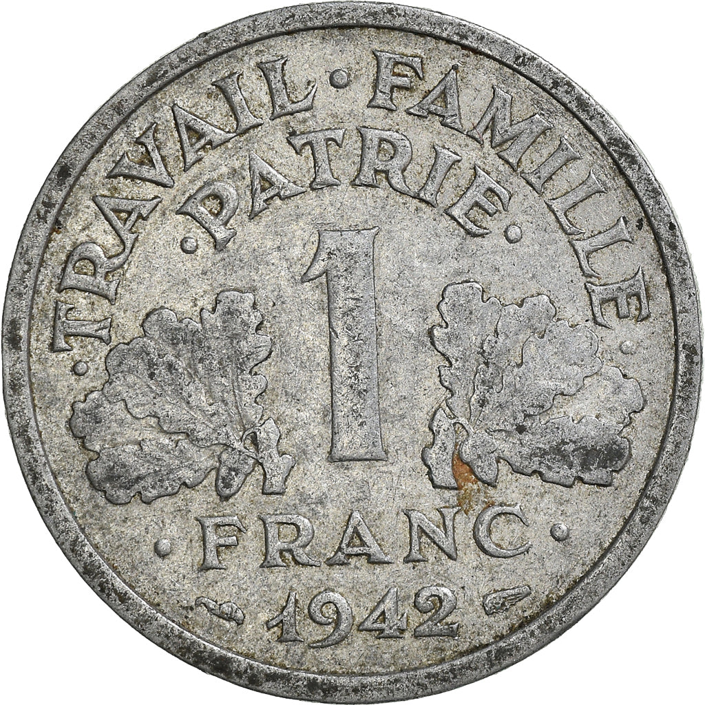 Moneta, Francja, Franc, 1942