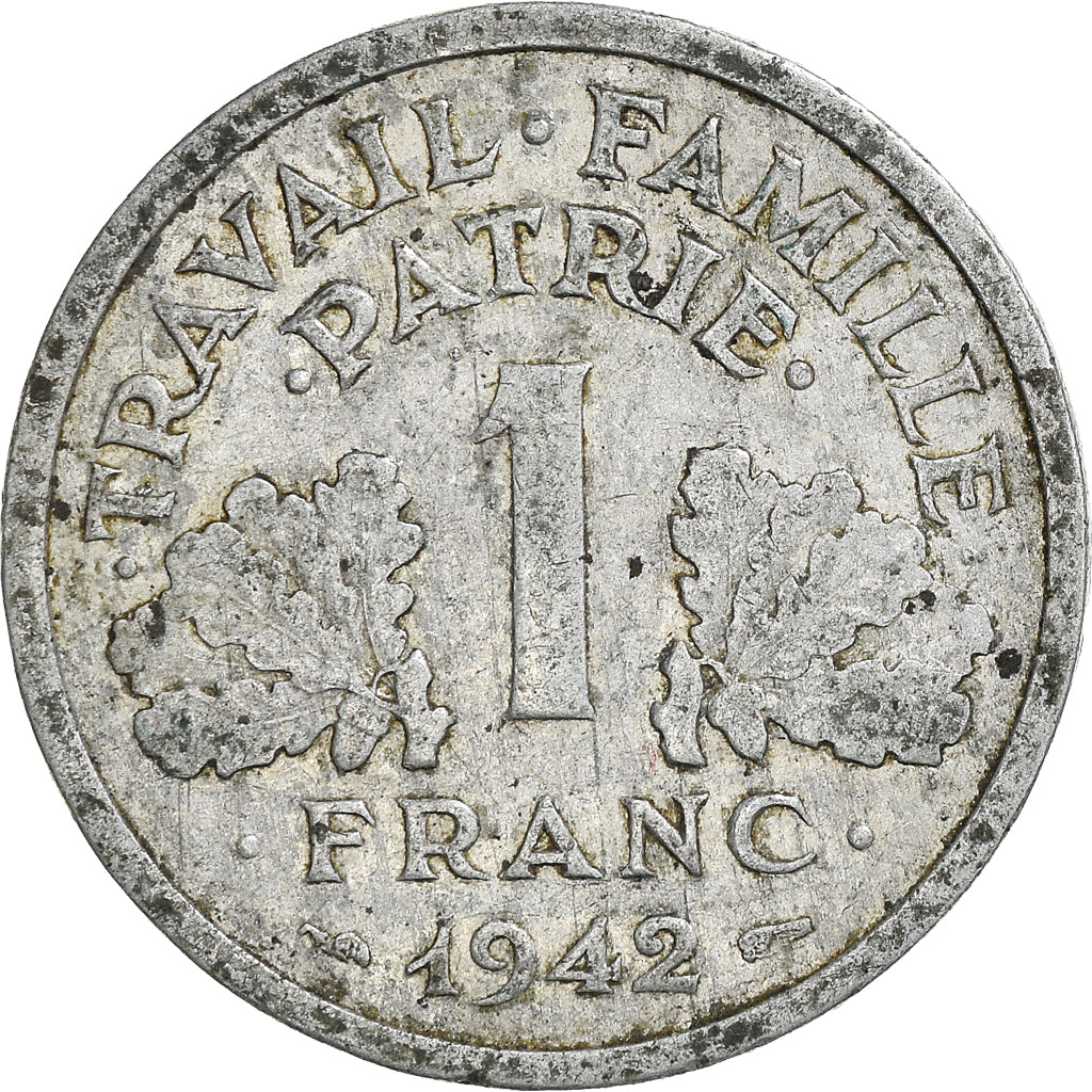 Monnaie, France, Franc, 1942