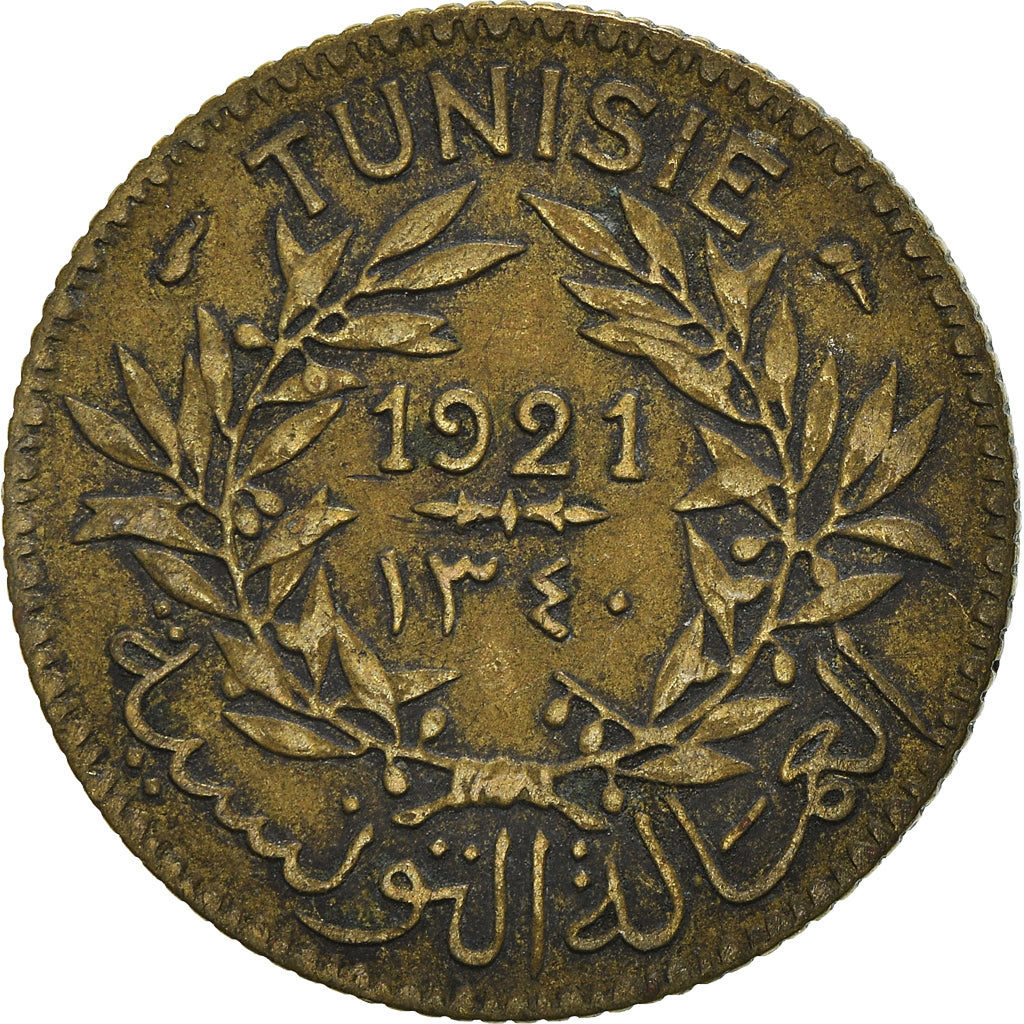 Moneta, Tunisia, Franc, 1921