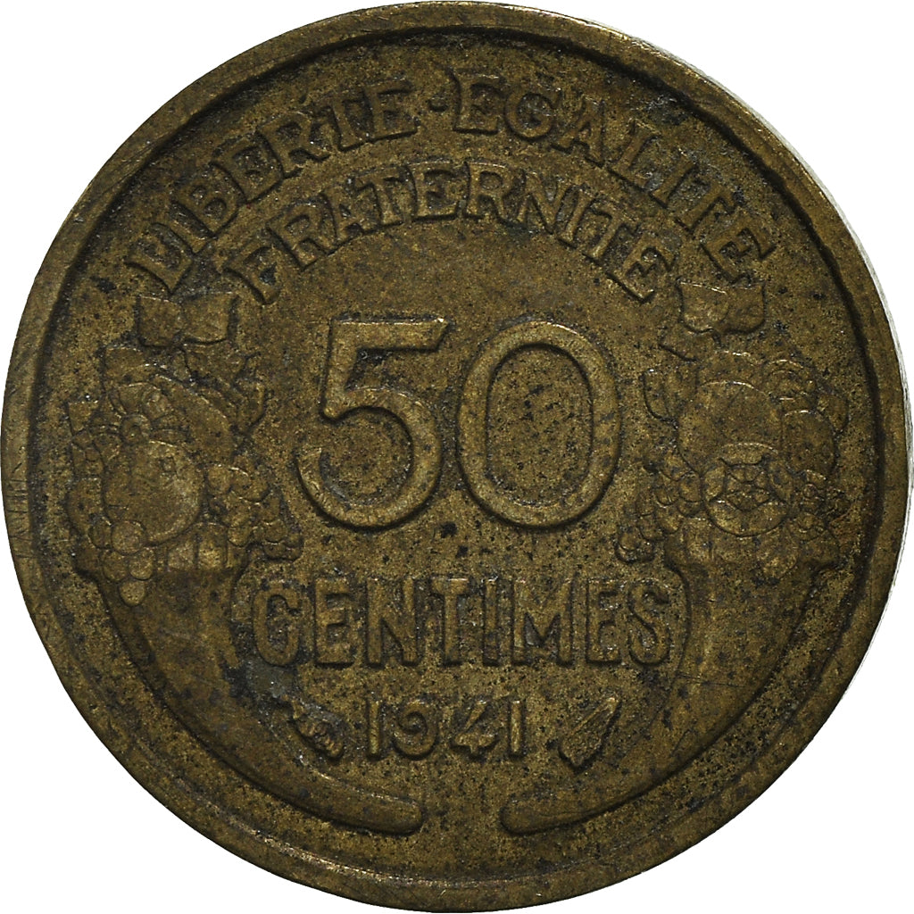 Moneda, Francia, 50 Centimes, 1941