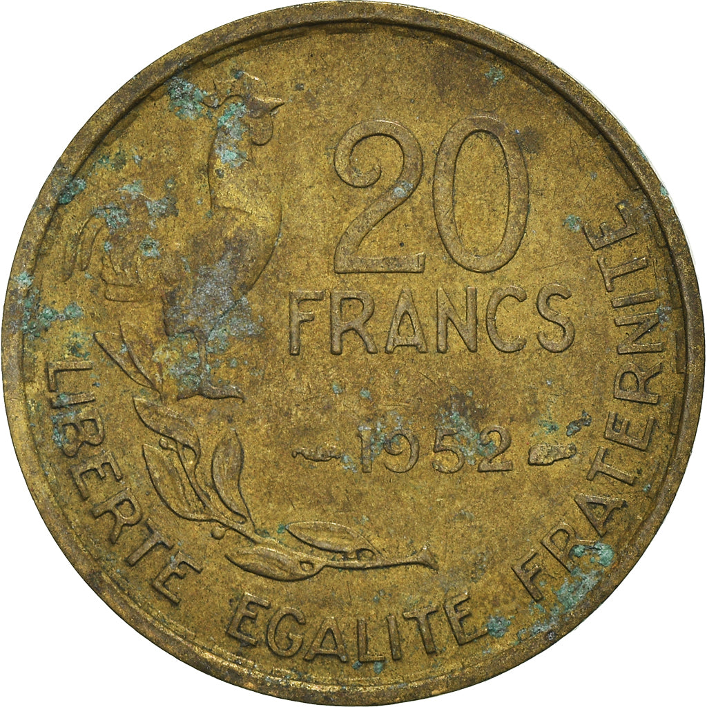 Moneda, Francia, 20 Francs, 1952