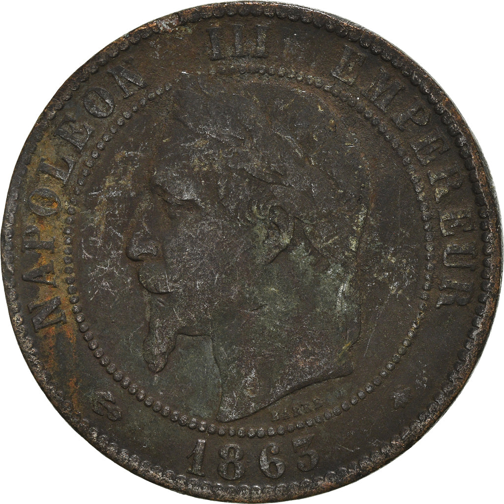 Moneta, Francja, 10 Centimes, 1865
