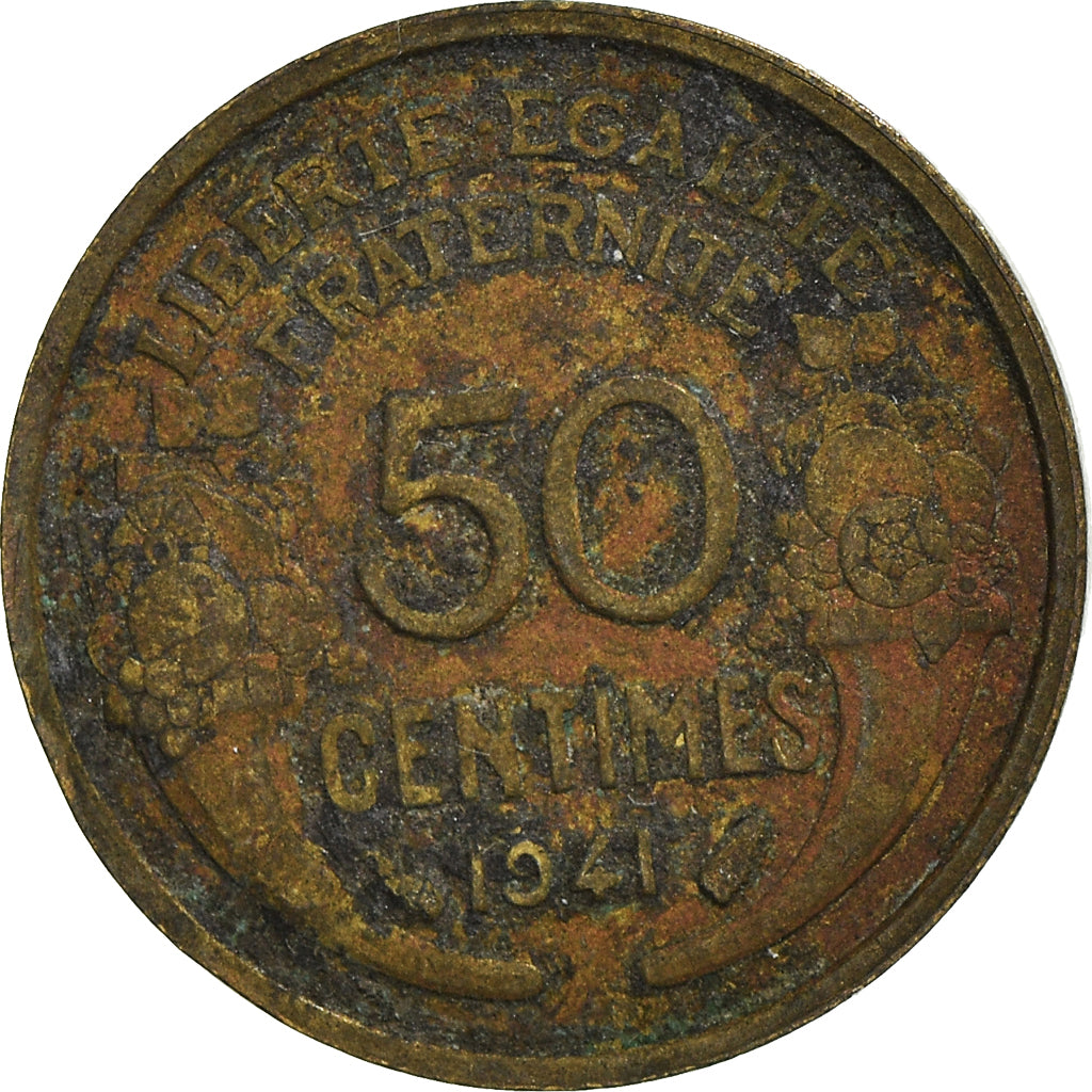 Moneda, Francia, 50 Centimes, 1941