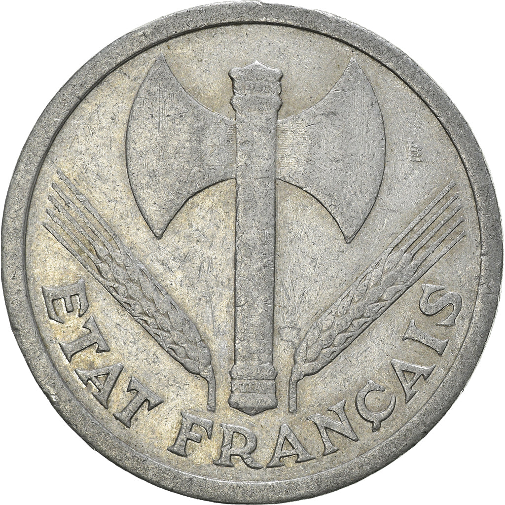Moneda, Francia, 2 Francs, 1943
