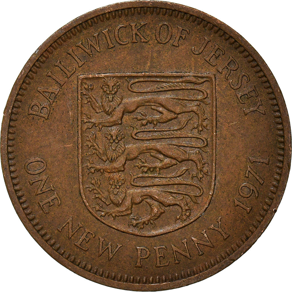 Coin, Jersey, New Penny, 1971
