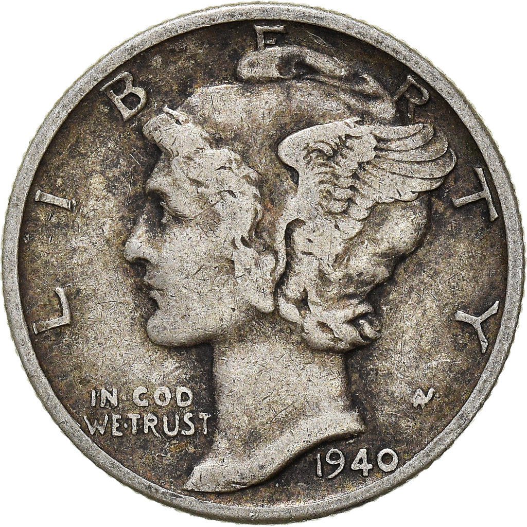 Moneda, Estados Unidos, Dime, 1940