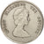 Münze, Osten Karibik Staaten, Elizabeth II, 25 Cents, 1989, SS+, Copper-nickel