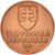 Moneta, Slovacchia, 50 Halierov, 2002, BB+, Acciaio placcato rame, KM:35