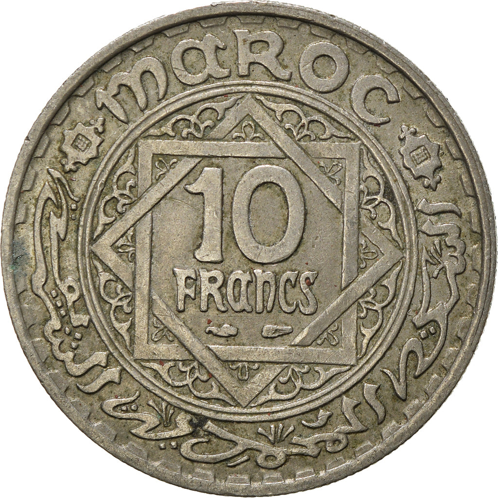 Coin, Morocco, 10 Francs, 1366