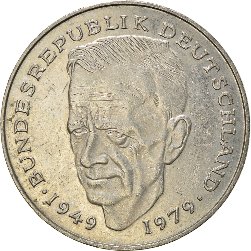 Moeda, ALEMANHA - REPÚBLICA FEDERAL, 2 Mark, 1987