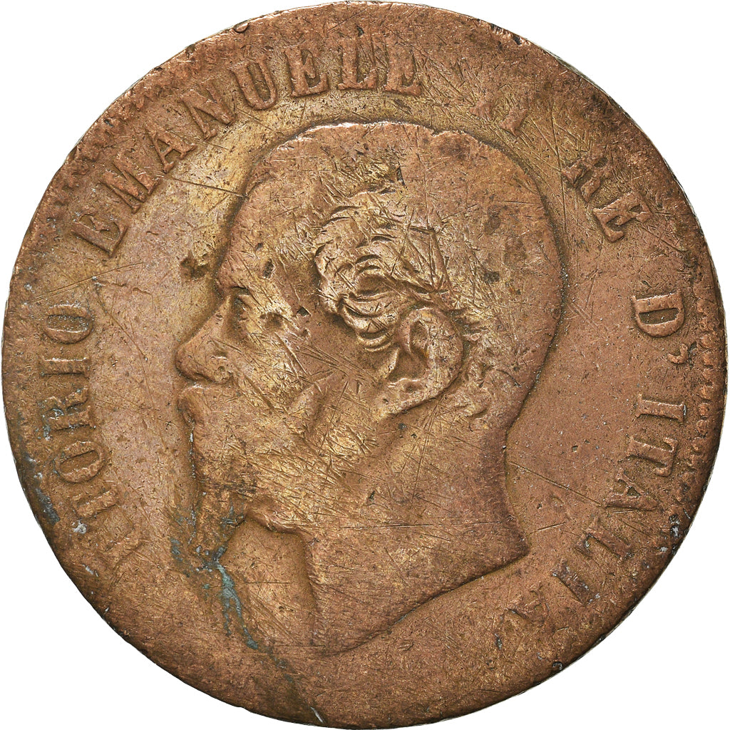 Münze, Italien, 10 Centesimi, 1863