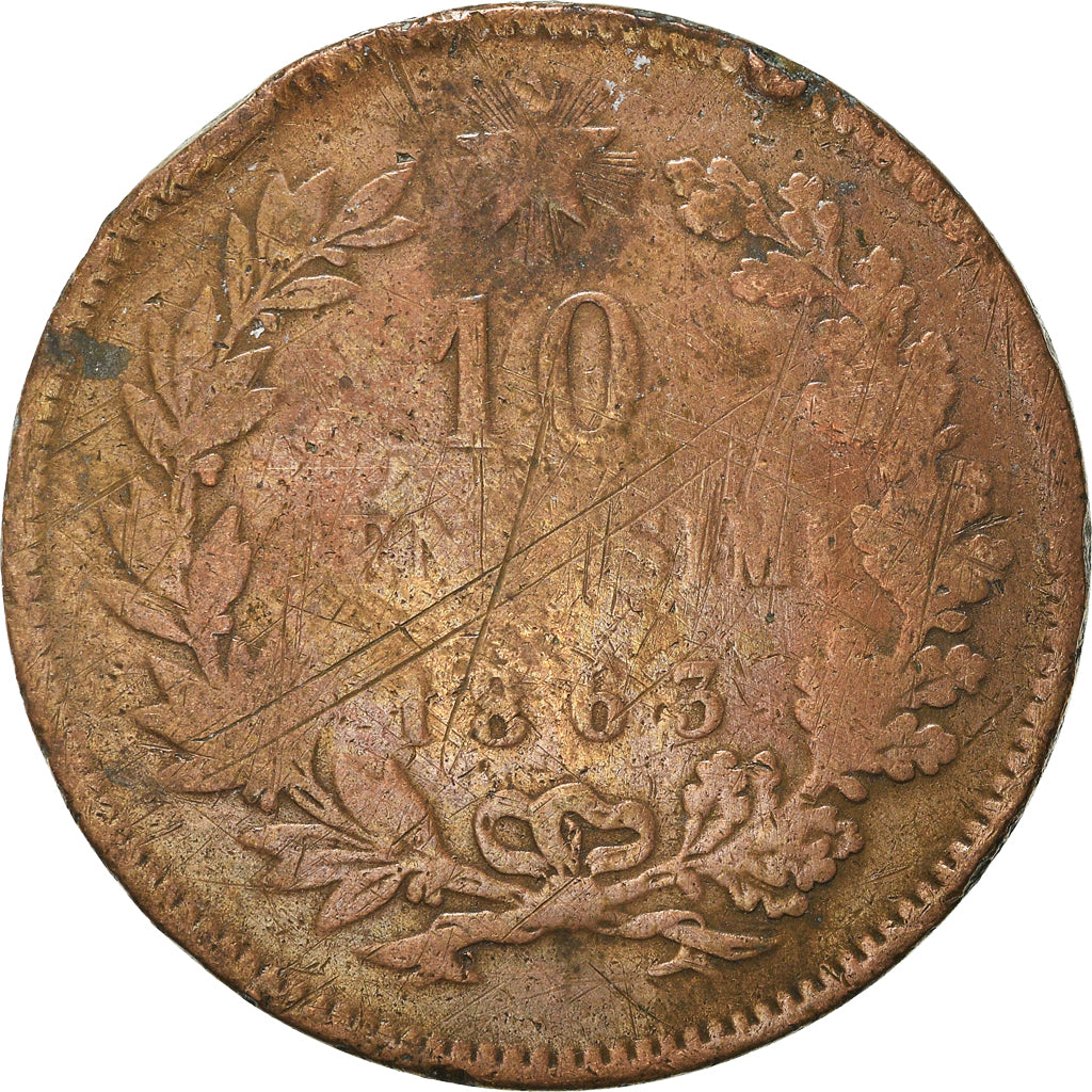 Münze, Italien, 10 Centesimi, 1863