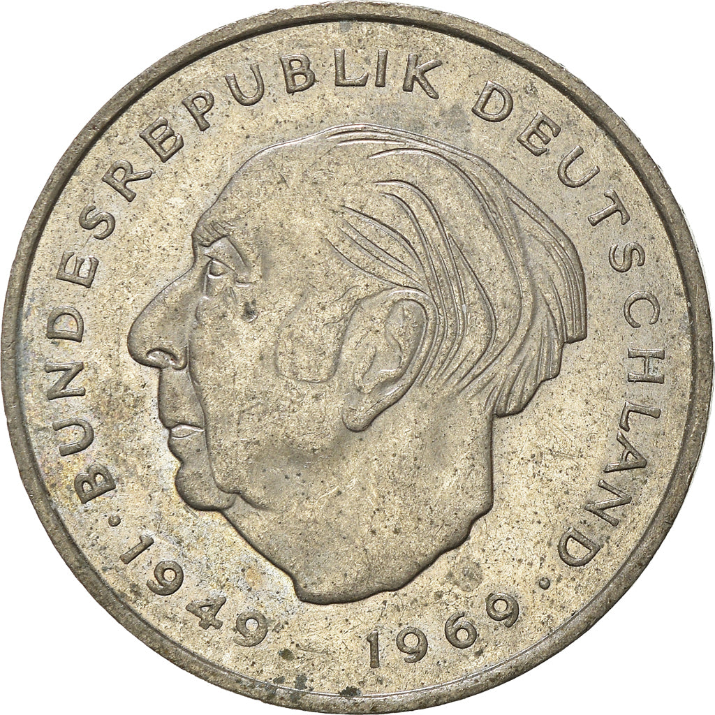 Moneta, GERMANIA - REPUBBLICA FEDERALE, 2 Mark, 1969