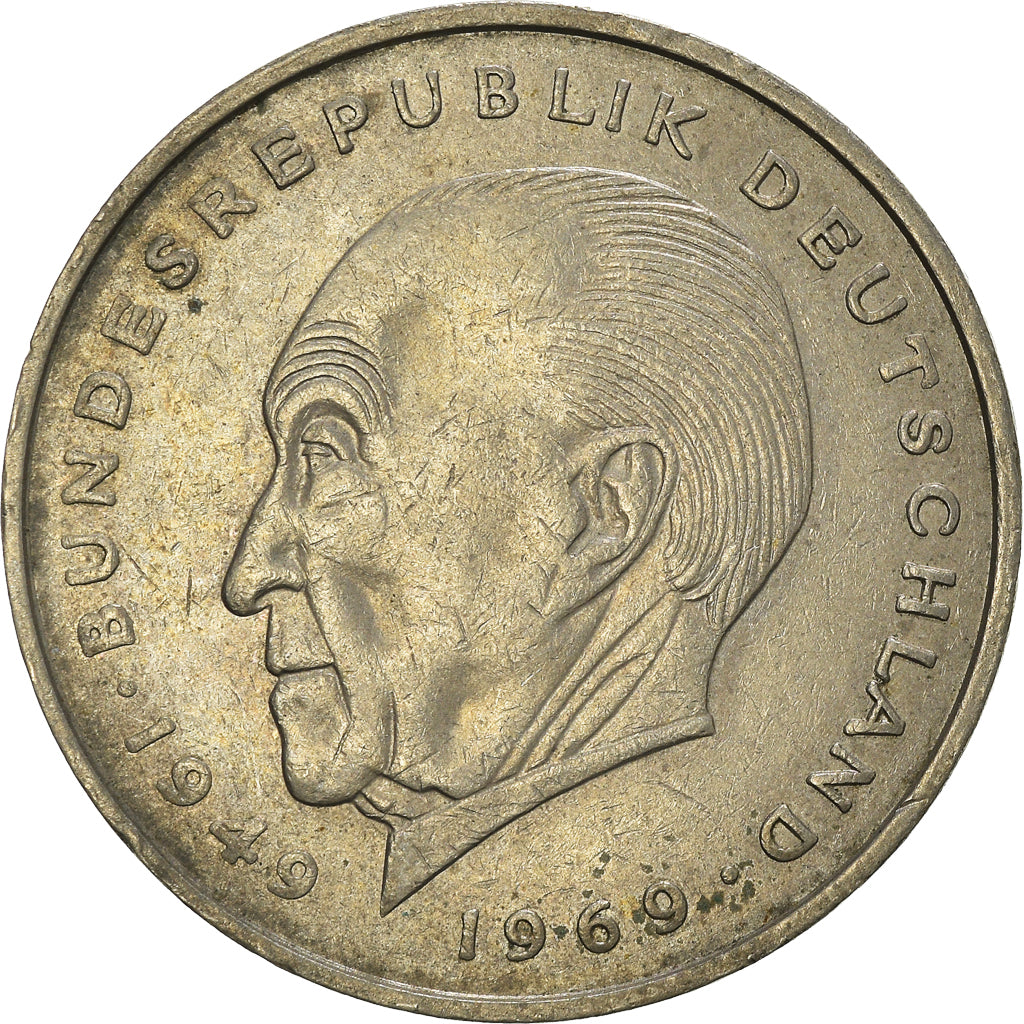 Moeda, ALEMANHA - REPÚBLICA FEDERAL, 2 Mark, 1971