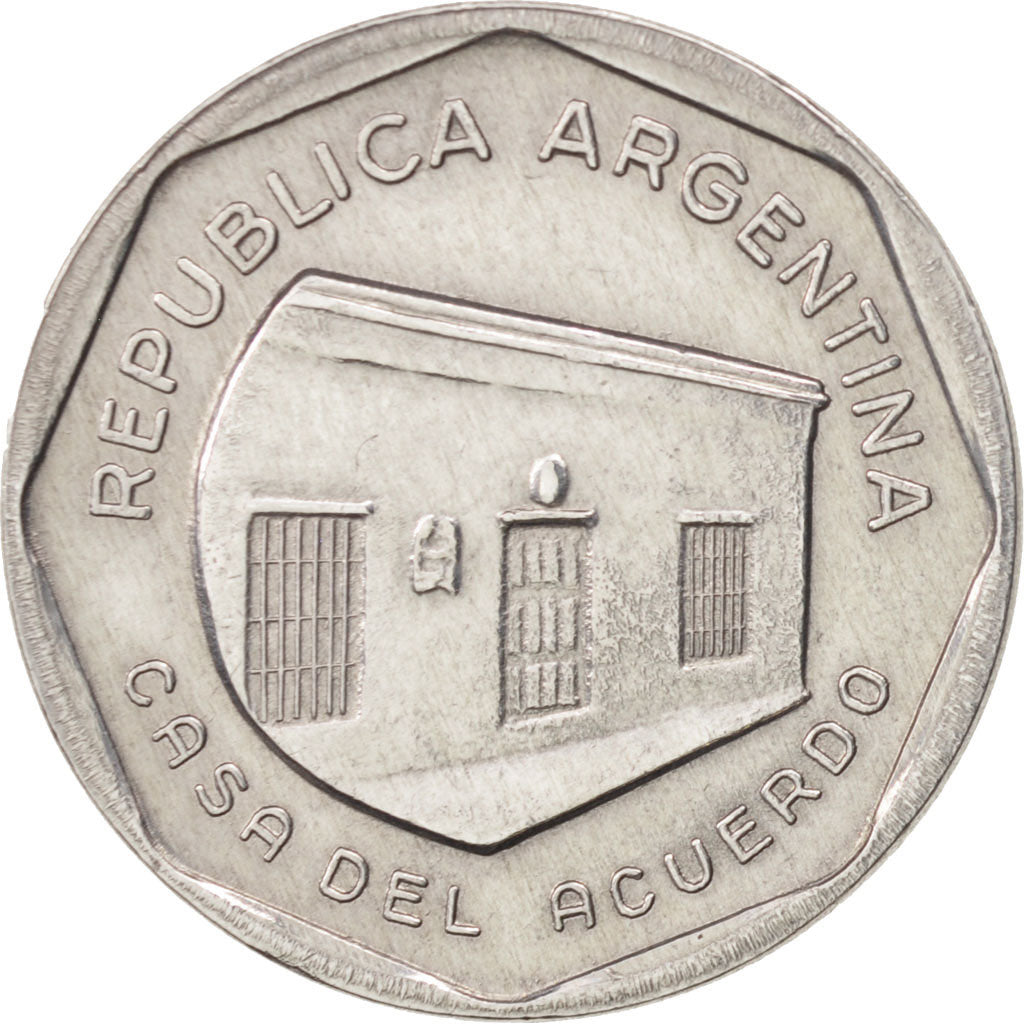 Moneta, Argentina, 10 Australes, 1989, BB+, Alluminio, KM:102