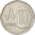 Moneta, Argentina, 10 Australes, 1989, BB+, Alluminio, KM:102
