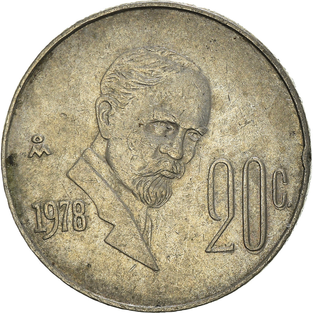 Moneta, Mexico, 20 Centavos, 1978
