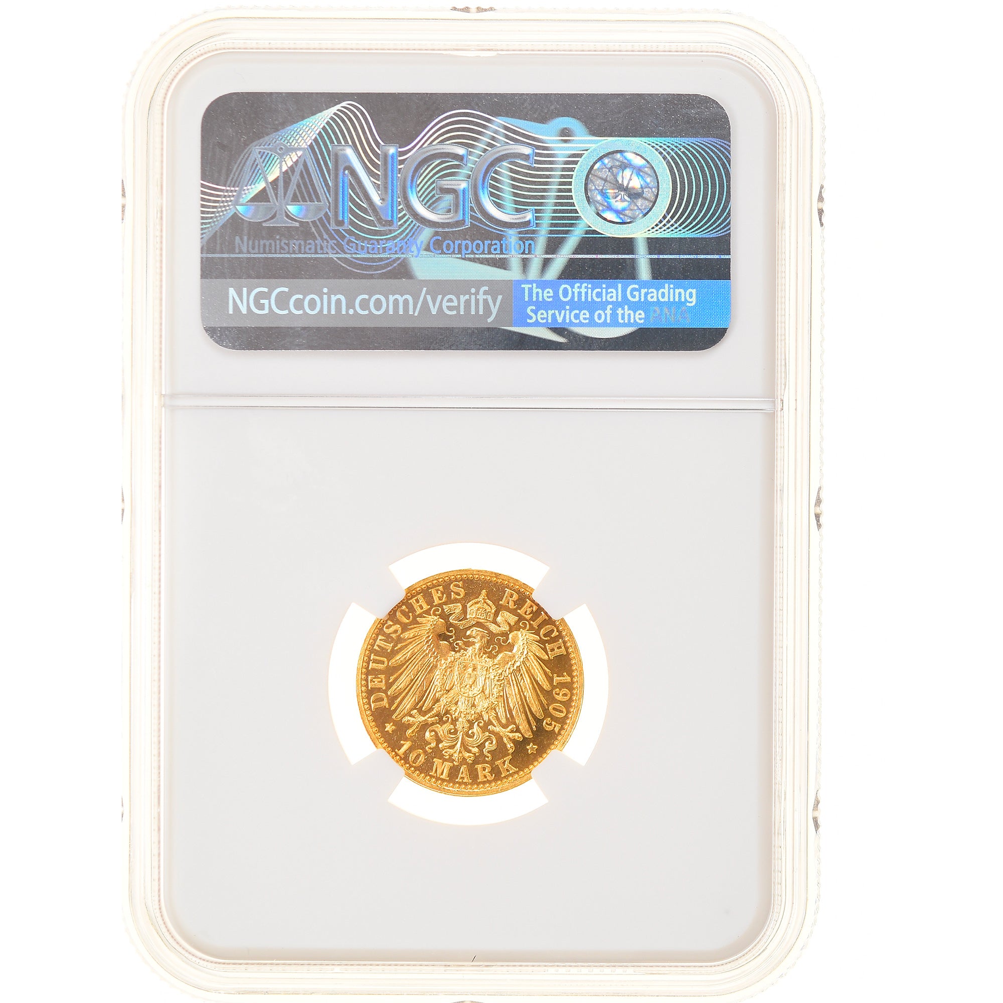 Moeda, Estados Alemães, SAXE-COBURG-GOTHA, Karl Eduard, 10 Mark, 1905, Berlin