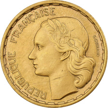 Francja, 50 Francs, Guiraud, 1951, Paris, Pattern, Złoto, AU(55-58)