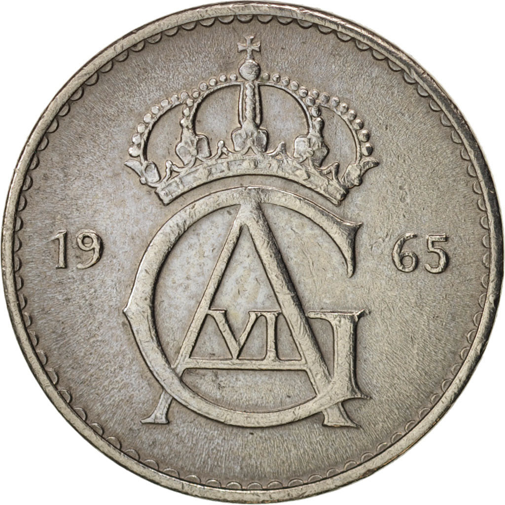 Monnaie, Suède, Gustaf VI, 10 Öre, 1965, TTB+, Copper-nickel, KM:835