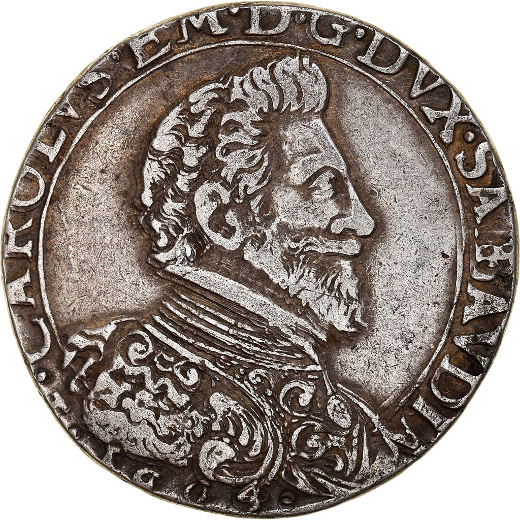 Duchy of Savoy, Carlo Emanuele I, Ducatone, 1604, Torino, Silver, AU(50-53)