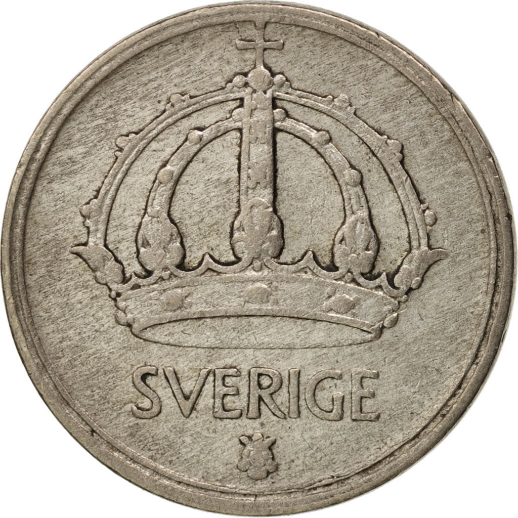 Coin, Sweden, Gustaf V, 10 Öre, 1949, EF(40-45), Silver, KM:813
