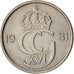 Moneta, Szwecja, Carl XVI Gustaf, 10 Öre, 1981, AU(55-58), Miedź-Nikiel