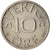 Monnaie, Suède, Carl XVI Gustaf, 10 Öre, 1981, SUP, Copper-nickel, KM:850