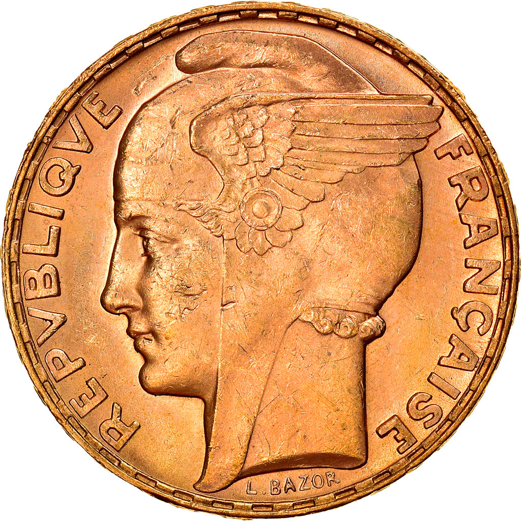 France, 100 Francs, Bazor, 1935, Paris, Gold, MS(60-62), Gadoury:1148, KM:880