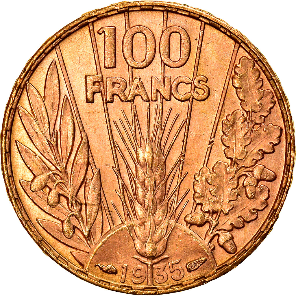 France, 100 Francs, Bazor, 1935, Paris, Gold, AU(55-58), Gadoury:1148, KM:880