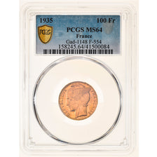 France, 100 Francs, Bazor, 1935, Paris, Or, PCGS, MS64, Gadoury:1148, KM:880