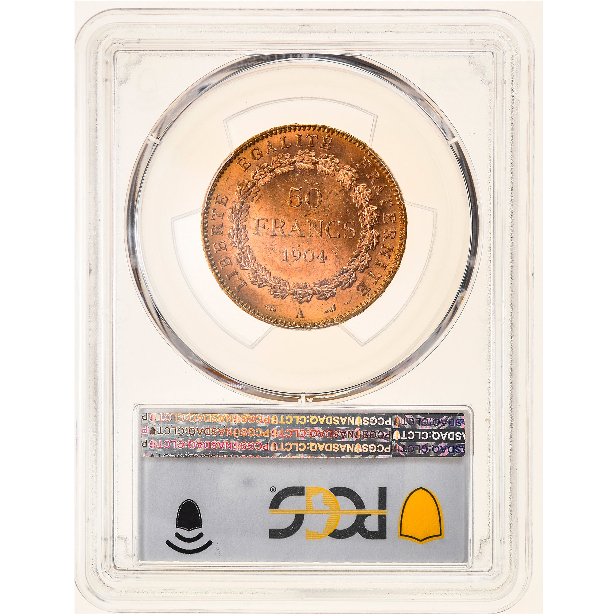 France, 50 Francs, Génie, 1904, Paris, Gold, PCGS, MS63, Gadoury:1113, KM:831