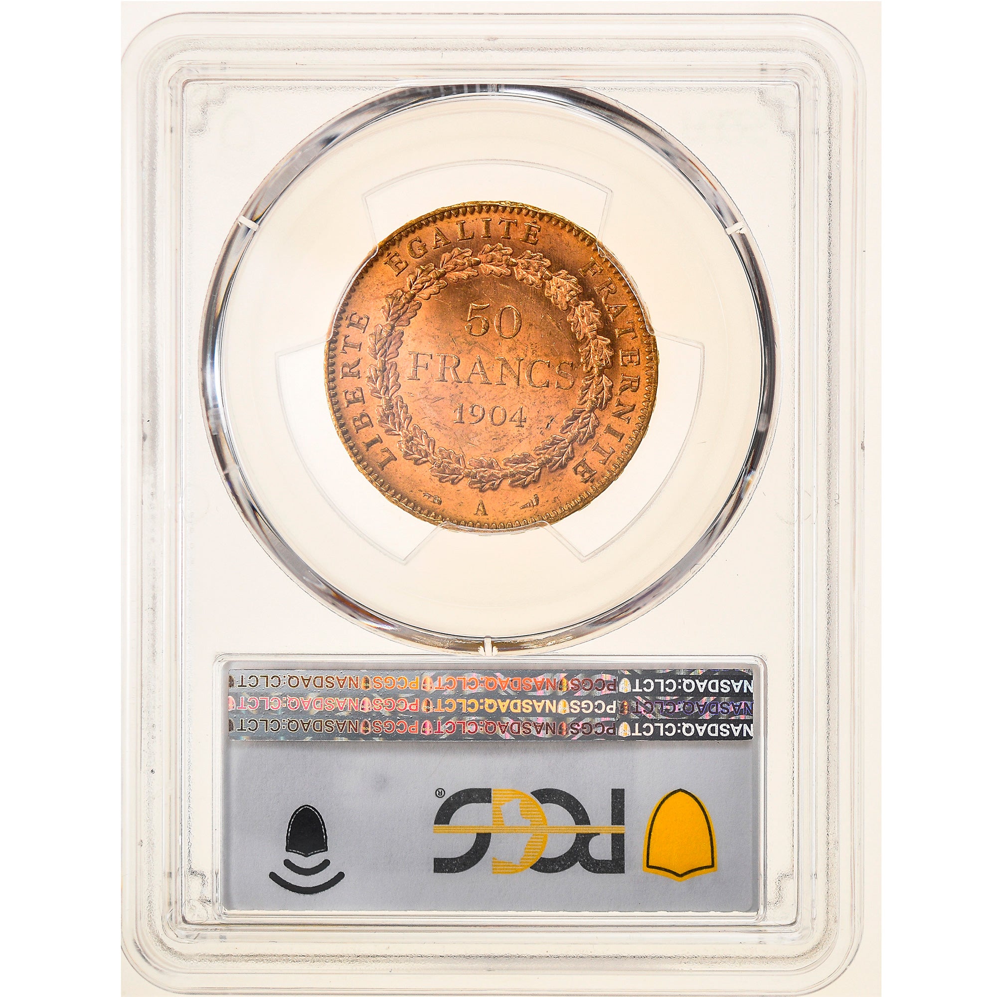 France, 50 Francs, Génie, 1904, Paris, Gold, PCGS, MS62, Gadoury:1113, KM:831