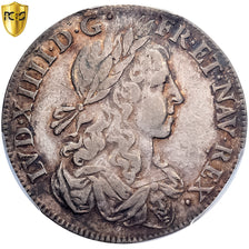 France, Louis XIV, Lis d'argent, 1656, Paris, Argent, PCGS, XF45, Gadoury:167