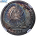 United States, 1 Dime, Seated Liberty, 1871, Philadelphia, Proof Cameo, Silver