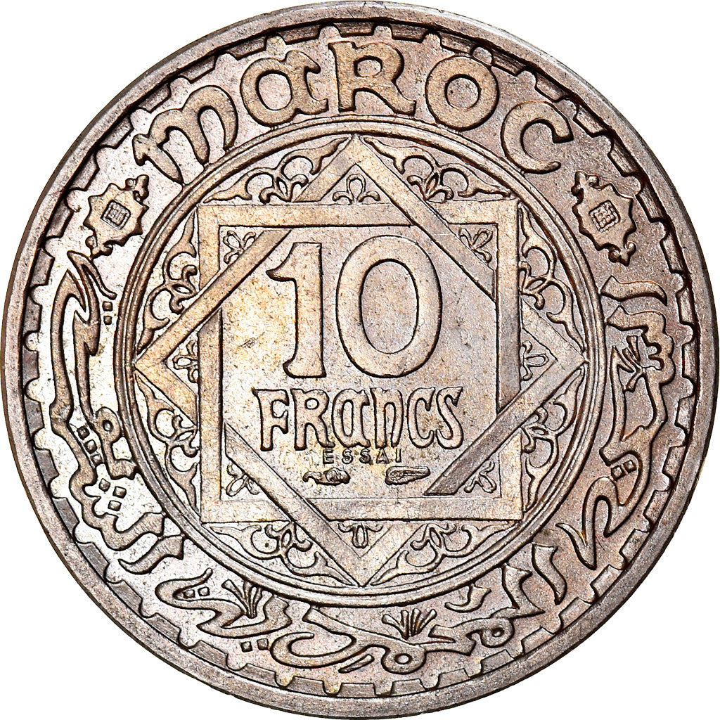 Monnaie, Maroc, Mohammed V, 10 Francs, AH 1366/1947, Paris, Essai-Piéfort, SPL